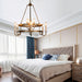 Crowley Wagon Wheel Chandelier-DWHOME