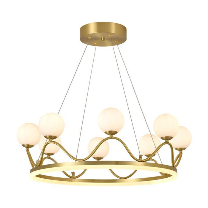 Crown Brass Chandelier - DWHOME