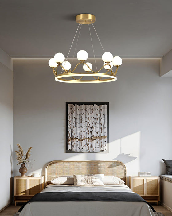 Crown Brass Chandelier - DWHOME