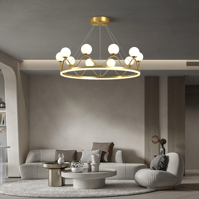 Crown Brass Chandelier - DWHOME