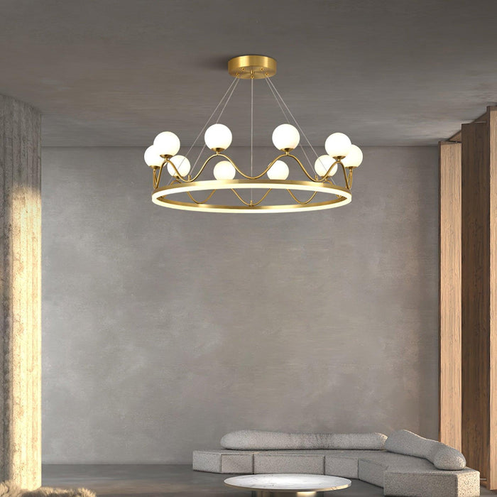 Crown Brass Chandelier - DWHOME
