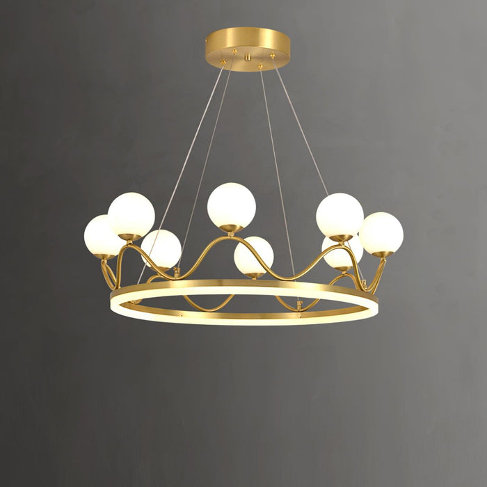 Crown Brass Chandelier - DWHOME