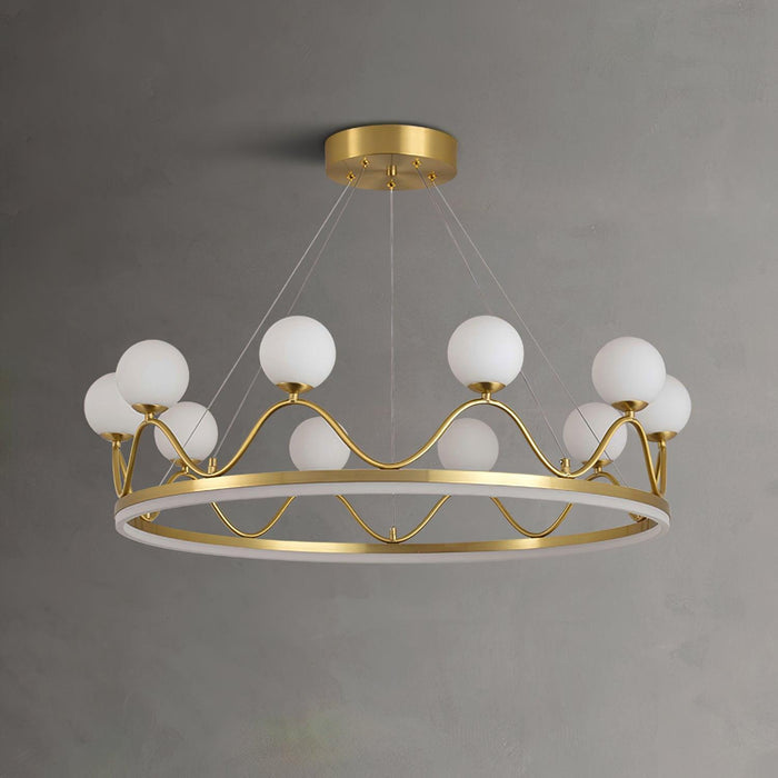 Crown Brass Chandelier - DWHOME