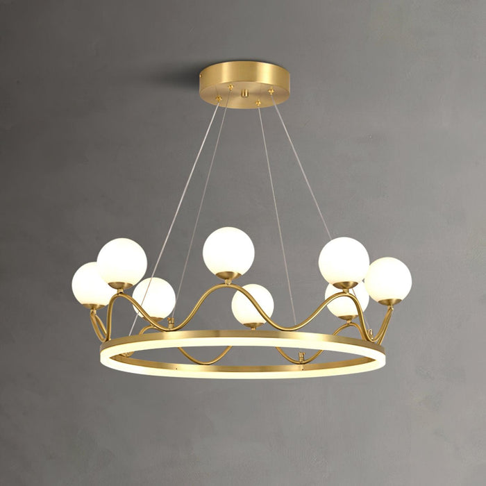 Crown Brass Chandelier - DWHOME