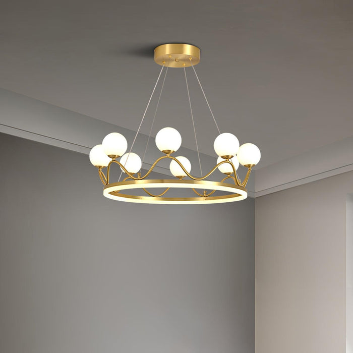 Crown Brass Chandelier - DWHOME