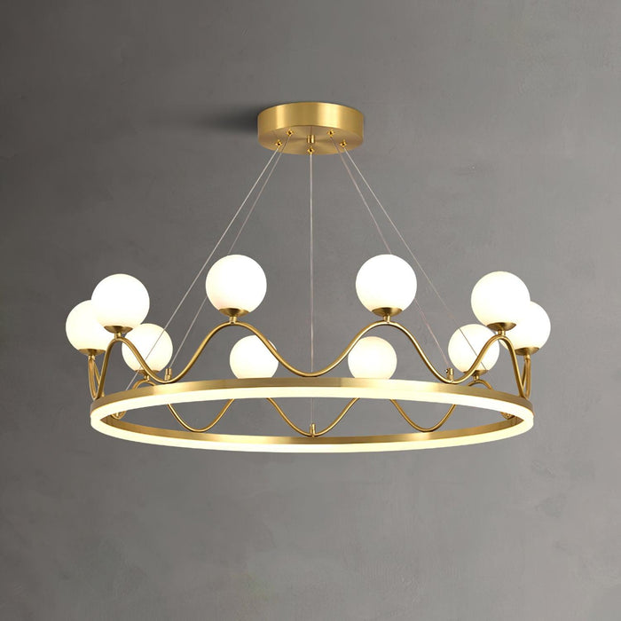 Crown Brass Chandelier - DWHOME