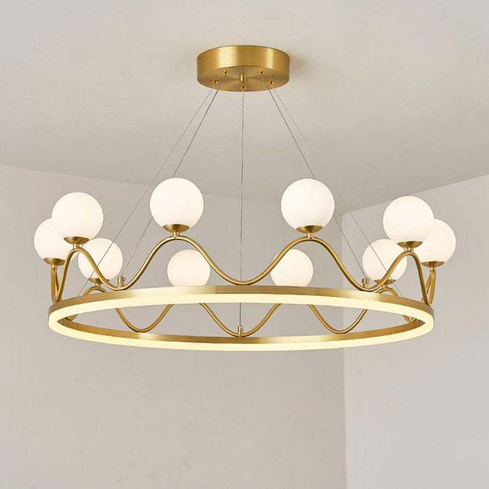 Crown Brass Chandelier - DWHOME