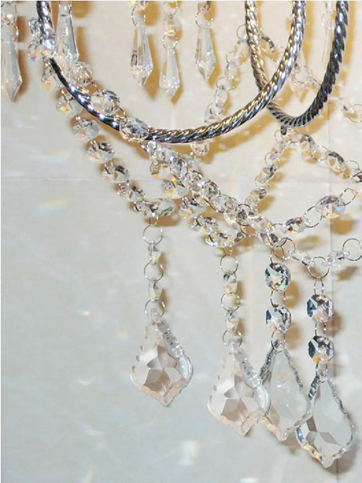 Crystal Chandelier Floor Lamp - DWHOME