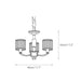 Crystal Column Brass Chandelier-DWHOME