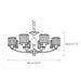 Crystal Column Brass Chandelier-DWHOME