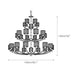 Crystal Column Brass Chandelier-DWHOME