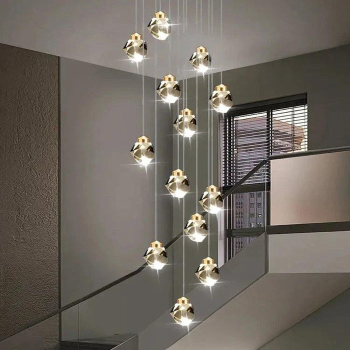 Crystal Modern Pendant Light for Staircase - DWHOME