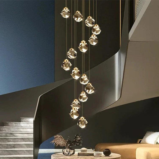 Crystal Modern Pendant Light for Staircase - DWHOME