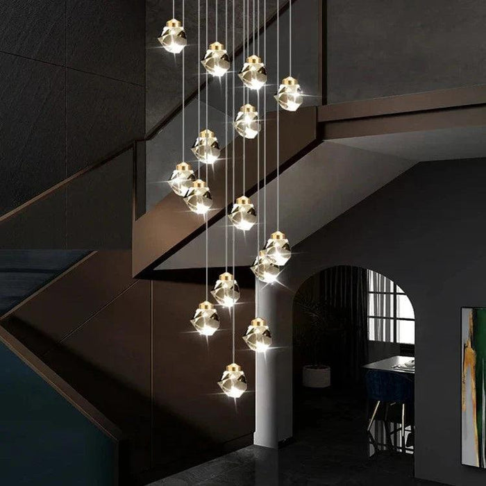 Crystal Modern Pendant Light for Staircase - DWHOME