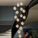 Crystal Modern Pendant Lighting for Stairs & Foyer - DWHOME