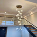 Crystal Modern Pendant Lighting for Stairs & Foyer - DWHOME
