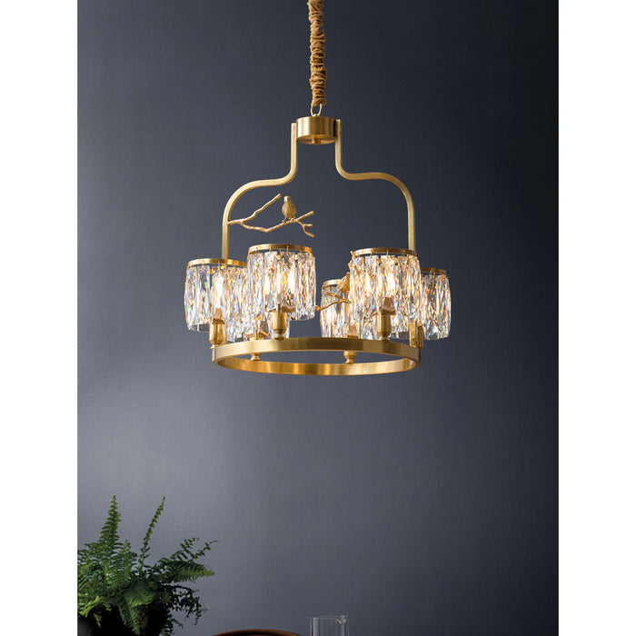 Crystal Bird Chandelier-DWHOME