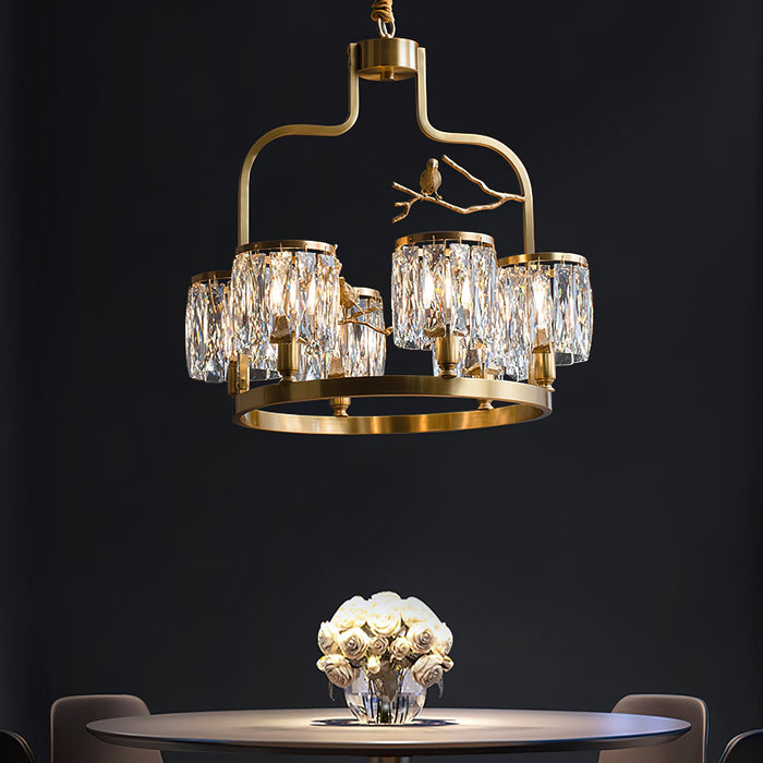 Crystal Bird Chandelier-DWHOME