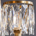 Crystal Column Brass Chandelier-DWHOME