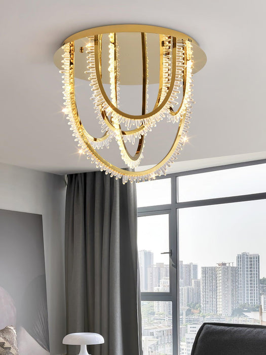 Crystal Corde Ceiling Light-DWHOME