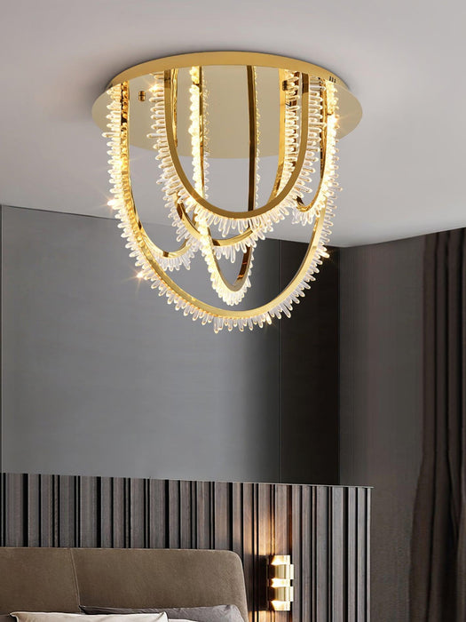 Crystal Corde Ceiling Light-DWHOME