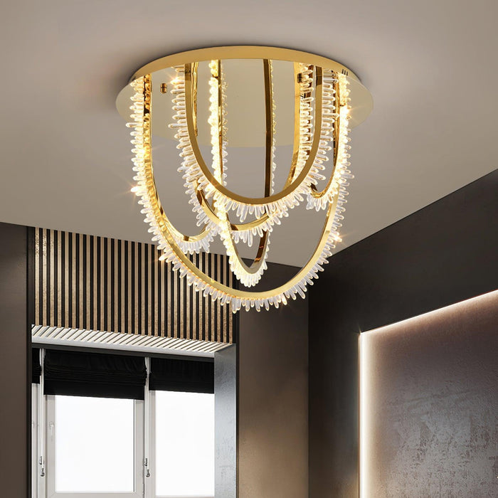Crystal Corde Ceiling Light-DWHOME