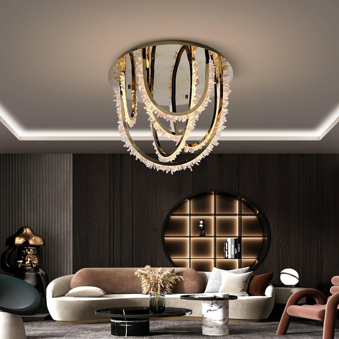 Crystal Corde Ceiling Light-DWHOME
