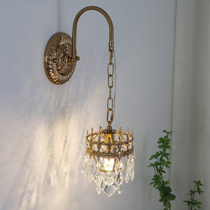 Crystal Crown Sconce-DWHOME