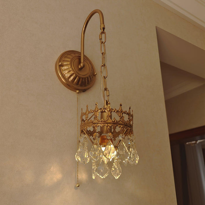 Crystal Crown Sconce-DWHOME