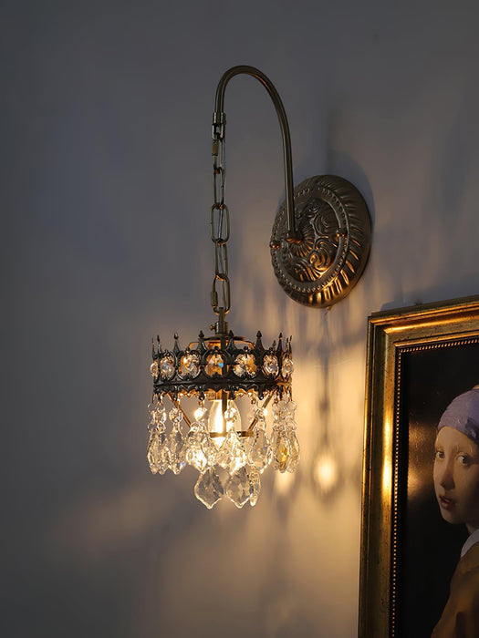 Crystal Crown Sconce-DWHOME