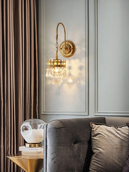Crystal Crown Sconce-DWHOME