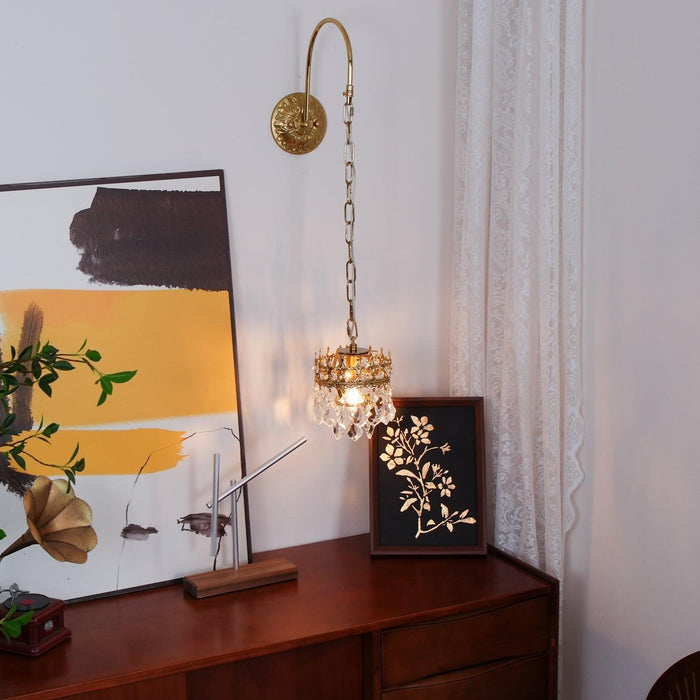 Crystal Crown Sconce-DWHOME