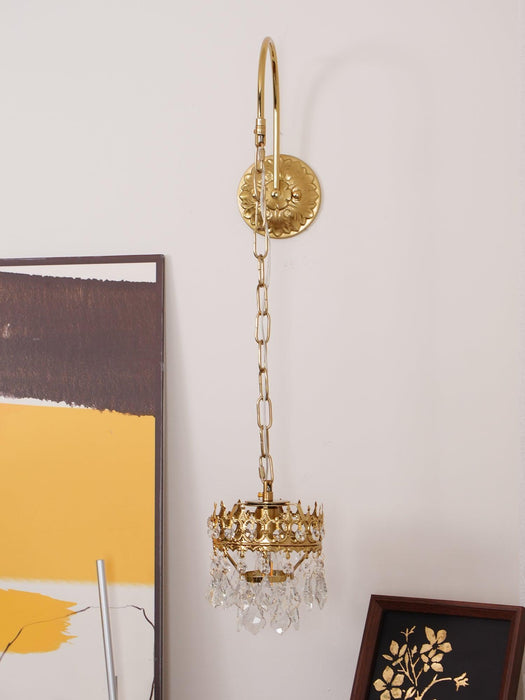 Crystal Crown Sconce-DWHOME