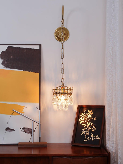 Crystal Crown Sconce-DWHOME