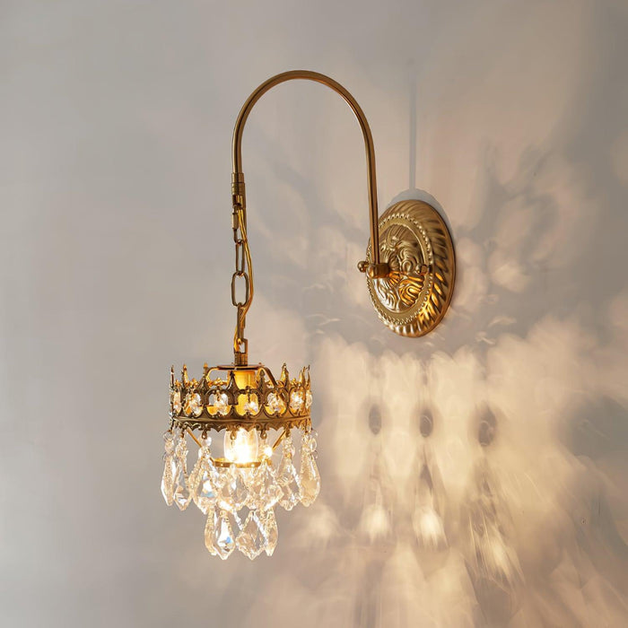 Crystal Crown Sconce-DWHOME