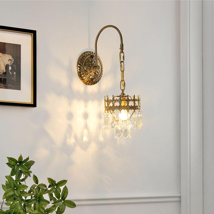 Crystal Crown Sconce-DWHOME