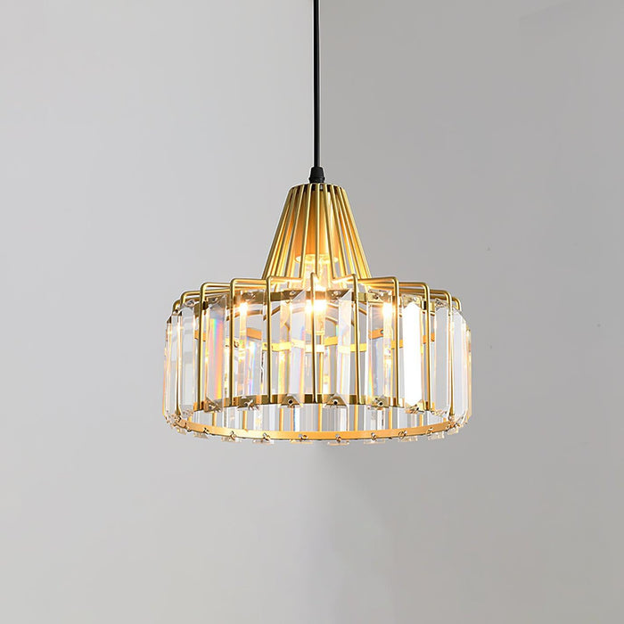 Crystal Drum Pendant Lamp-DWHOME
