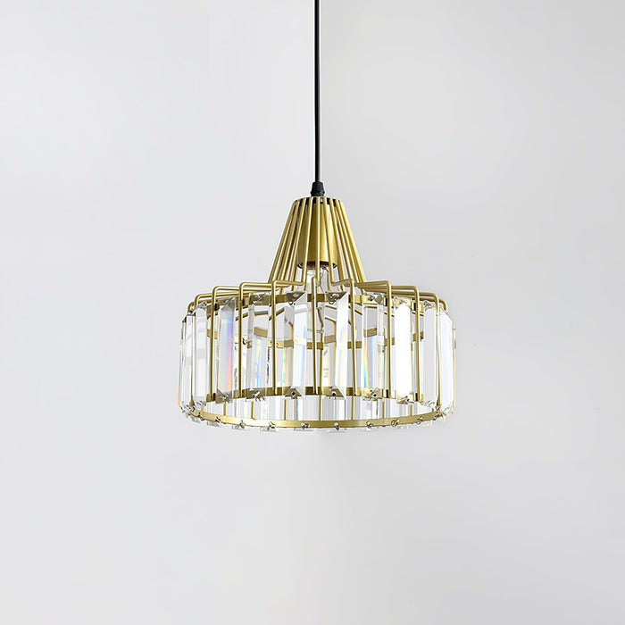 Crystal Drum Pendant Lamp-DWHOME