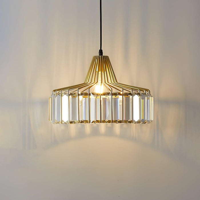Crystal Drum Pendant Lamp-DWHOME