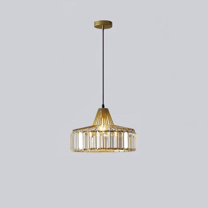 Crystal Drum Pendant Lamp-DWHOME