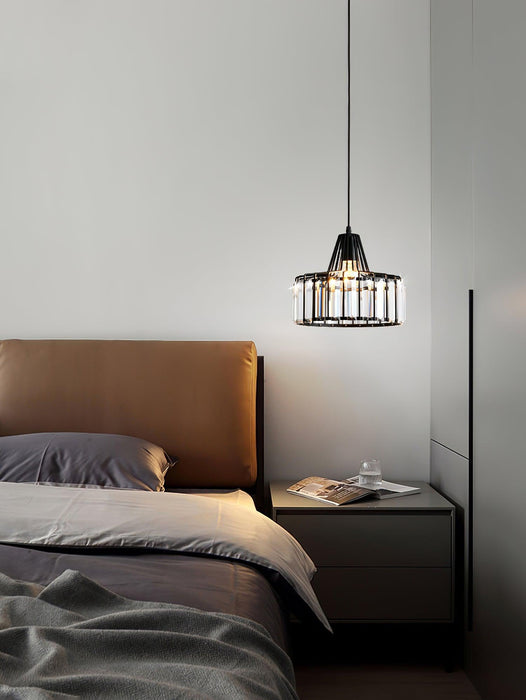 Crystal Drum Pendant Lamp-DWHOME