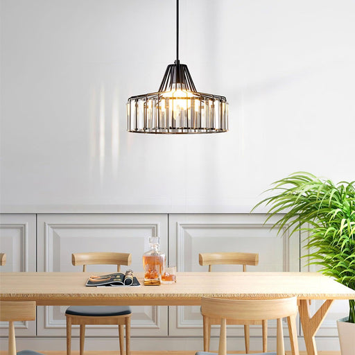 Crystal Drum Pendant Lamp-DWHOME