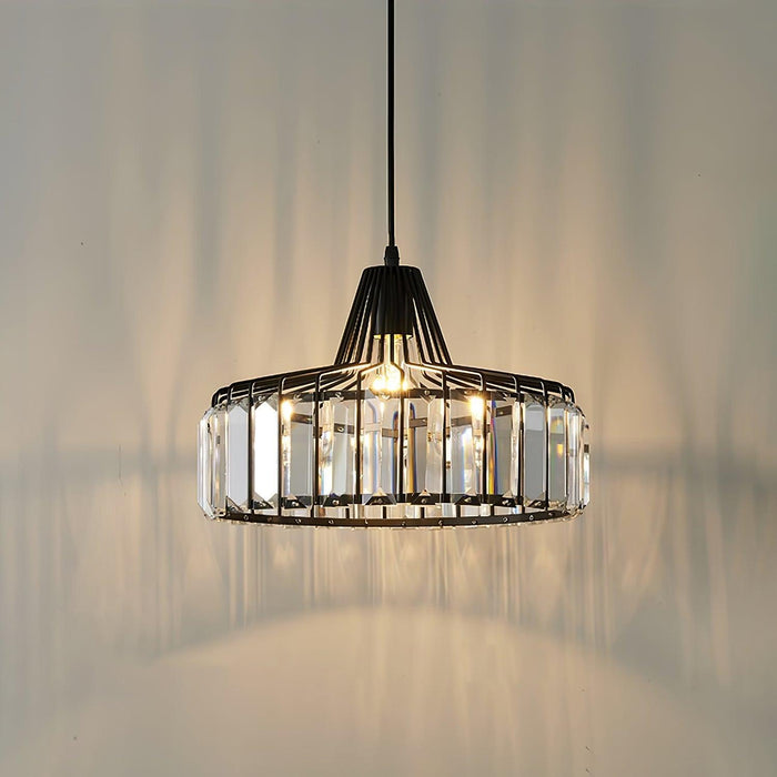 Crystal Drum Pendant Lamp-DWHOME