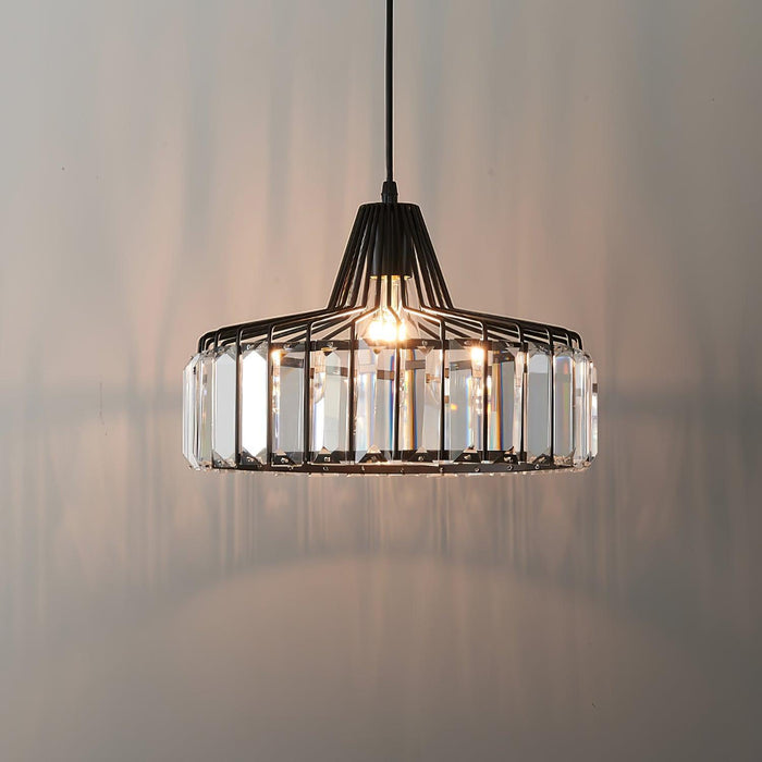 Crystal Drum Pendant Lamp-DWHOME