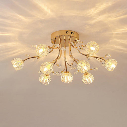 Crystal Flower Ceiling Light - DWHOME