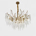 Crystal Icicles Branch Brass Chandelier - DWHOME