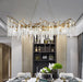 Crystal Icicles Branch Brass Chandelier - DWHOME