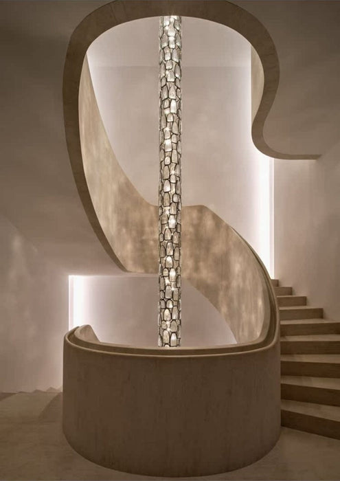 Crystal Mosaic Column Pendant Lamp - Vakkerlight