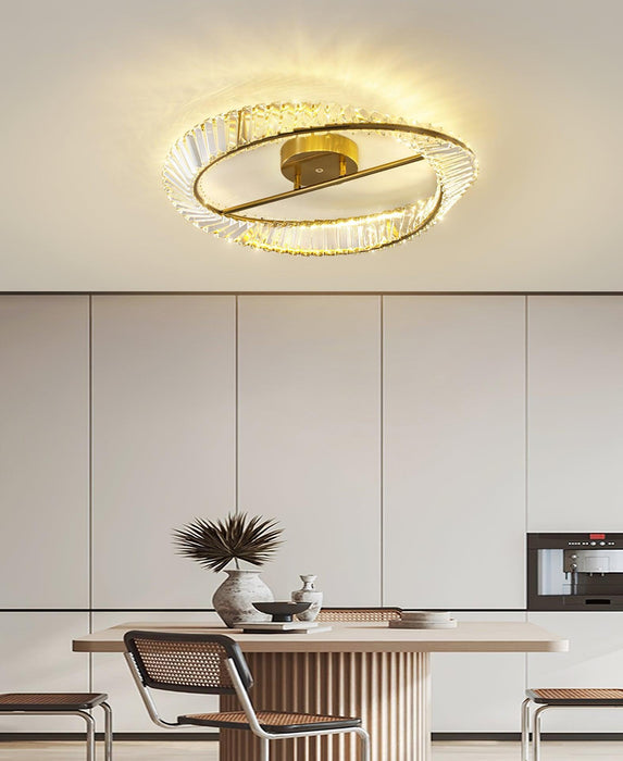 Crystal Rings Ceiling Lamp-DWHOME