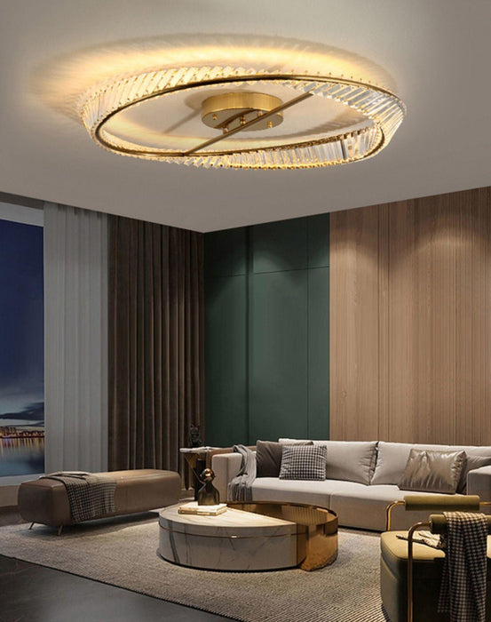 Crystal Rings Ceiling Lamp-DWHOME